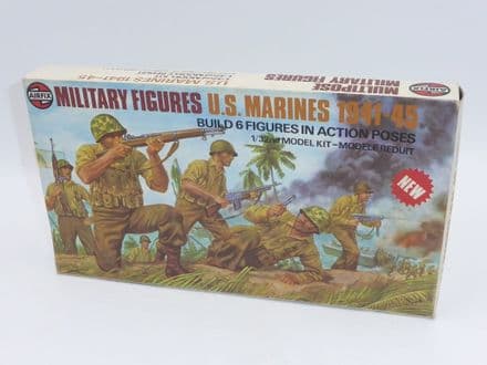 Vintage Airfix Military Figures U.S. Marines 1941-45 Kit Number 03583-9