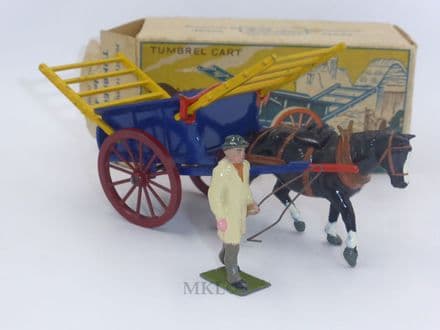 W Britain - 4F Tumbrel Cart with Hay Ladders & Carter