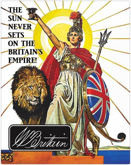 WB11002 - The Sun Never Sets on the Britains Empire Metal Sign 12.5x16"