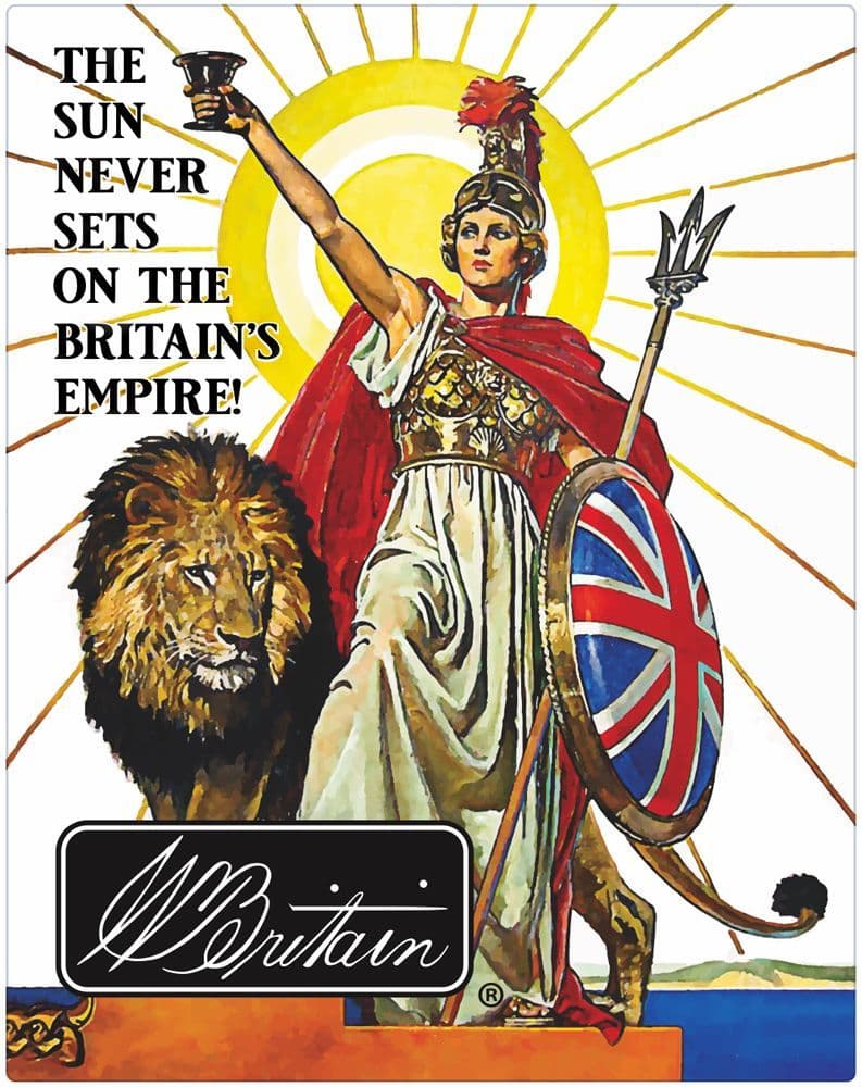 WB11002  - The Sun Never Sets on the Britains Empire Metal Sign 12.5x16