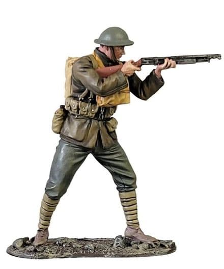 WB13076 - U.S.Marine Standing Firing Trench Shot Gun, Belleau Wood, 1918 (Pre-order Only)