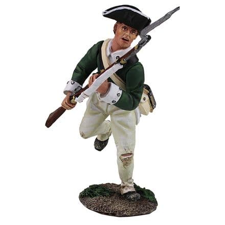 WB16028 Loyalist Butlers Ranger Charging with Bayonet