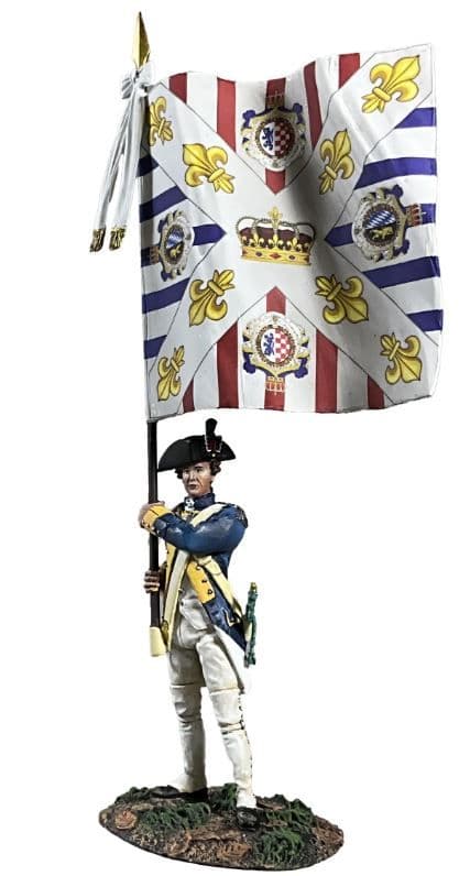 WB16188 - French Royal Deux-Ponts Ensign with Colour, 1781