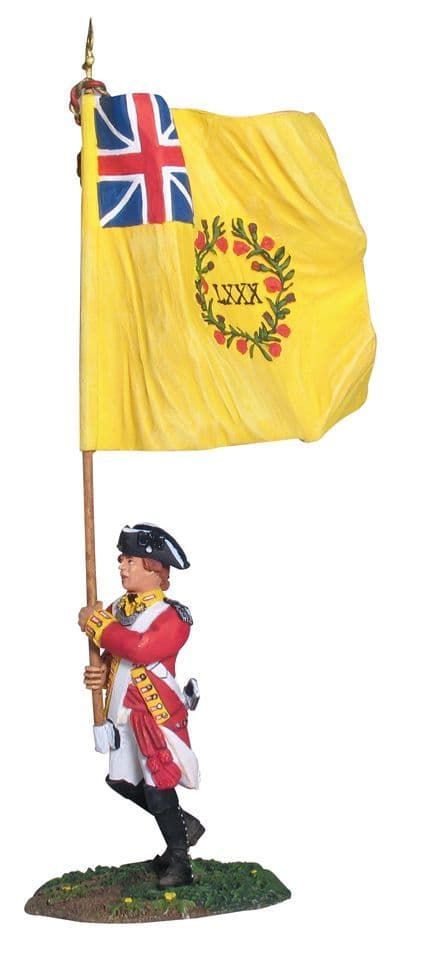 WB17890 British 80th Foot Flagbearer, Regimental Color
