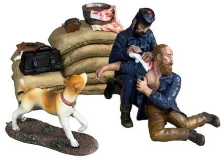 WB20220 - "You Will Be Fine Man!" Surgeon Reynolds Attending Commissary Dalton's Wounds