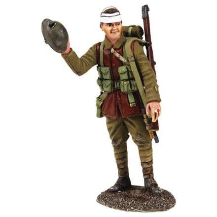 WB23112 "A Close Call" 1916-18 British Infantry with Damaged Helmet