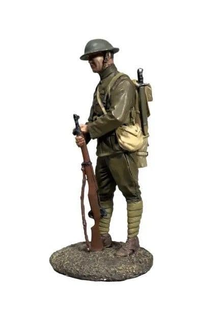 WB23119 - U.S Infantry Doughboy Resting on Rifle, 1918