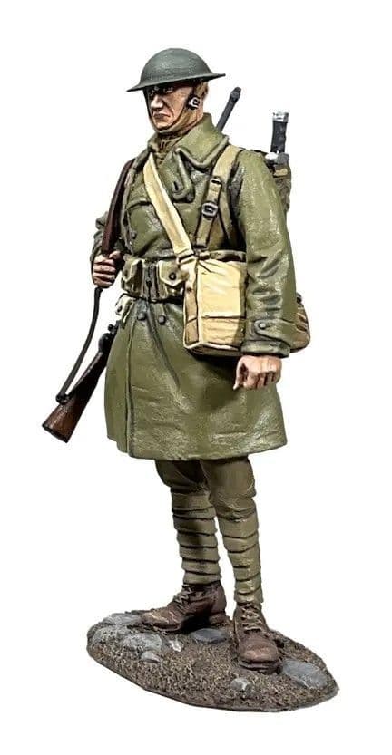 WB23120 - U.S. Infantry Doughboy Standing in Greatcoat, 1918