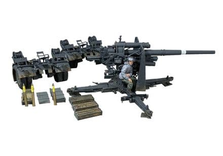 WB25088 - German 88mm Flak 36/37 Overall Grey Gun and Carriage