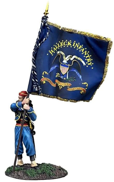 WB31323 - Union 146th New York Zouave with Regimental Colours