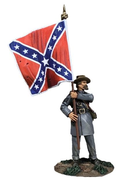 WB31345 - Confederate Flagbearer, 4th Texas, 1st Issue Flag