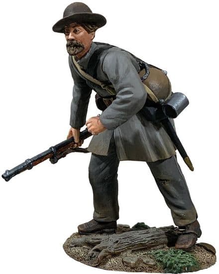 WB31378 - Confederate Infantry in Frock Coat Advancing with Caution