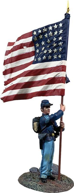 WB31417 Union NCO Flagbearer, 44th New York Inf.  with National Colours