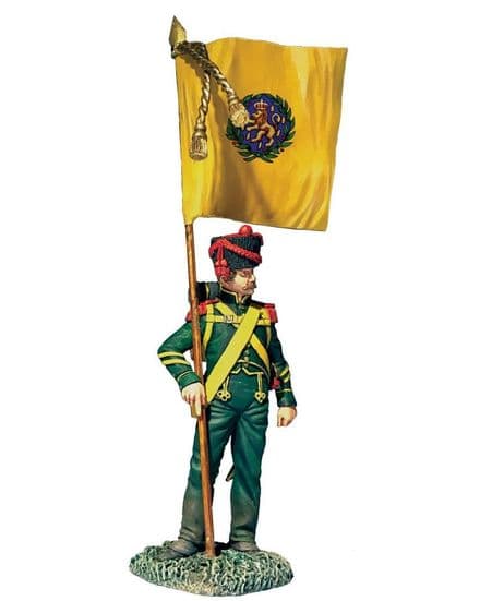 WB36182 Nassau Grenadier with Regimental Colours 1815