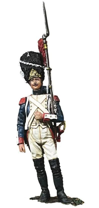 WB36222 - French Imperial Guard Standing at Support
