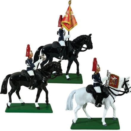 WB43208 - 3 Mounted Blues and Royals Command Box Set 2