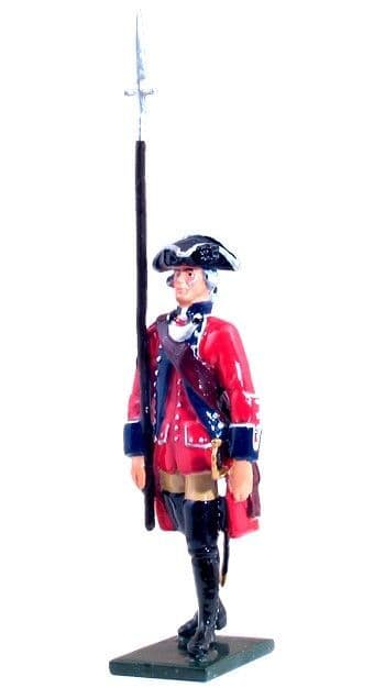 WB47037 - British 60th Regiment of Foot Officer Marching, 1754-1763