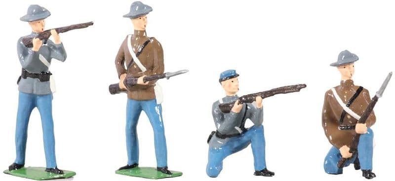 WB49025 American Civil War Confederate Infantry Set