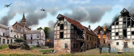 WB51058 - "Holding Action in the East", Eastern Front 31"x13" Backdrop