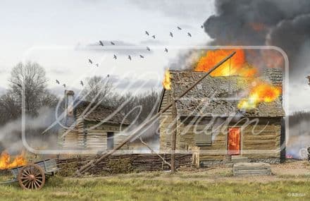 WB51075 - Perils of the Frontier Mini Back Drop