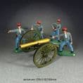 WB52106 (Super Deetail Plastic) 12pd Napoleon Cannon & 4 Confederate Crew