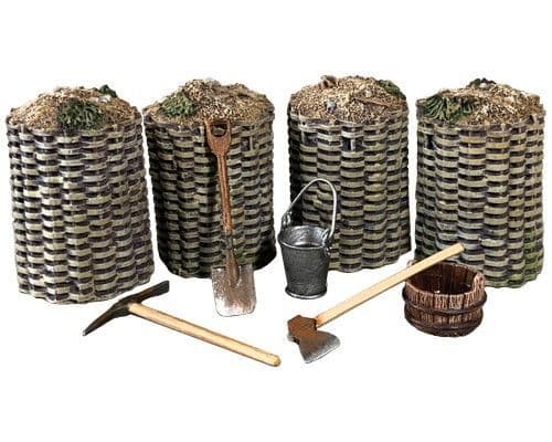 WB53012 - Field Fortifications & Pioneer Tools, Set No.1