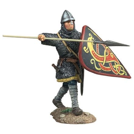 WB62140 - Saxon Defending with Spear and Kite Shield (Edgard)