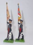 William Britain 2 Cheshire Regiment Flag Bearers