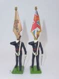 William Britain 2 Cheshire Regiment Flag Bearers