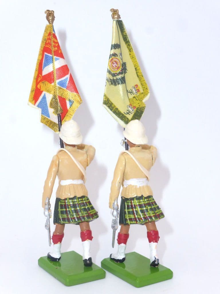 William Britain Seaforth Highlanders Flag Bearers
