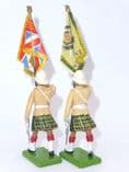 William Britain 2 Seaforth Highlanders Flag Bearers
