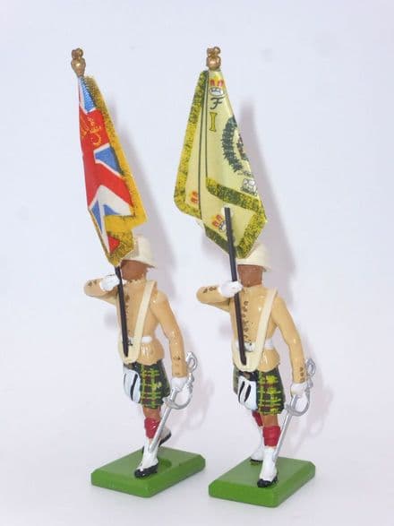 William Britain 2 Seaforth Highlanders Flag Bearers