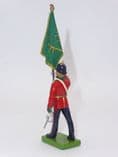 William Britain Green Howard Standard Bearer (small paint chip)