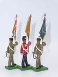 William Britain Set of 3 Royal Regiment Fusiliers Standard Bearers
