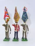 William Britain Set of 3 Royal Regiment Fusiliers Standard Bearers