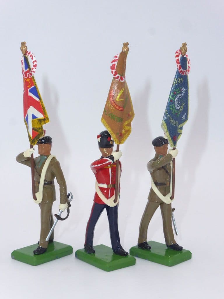William Britain Set of 3 Royal Regiment Fusiliers Standard Bearers