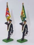 William Britain Staffordshire Regiment Standard Bearers