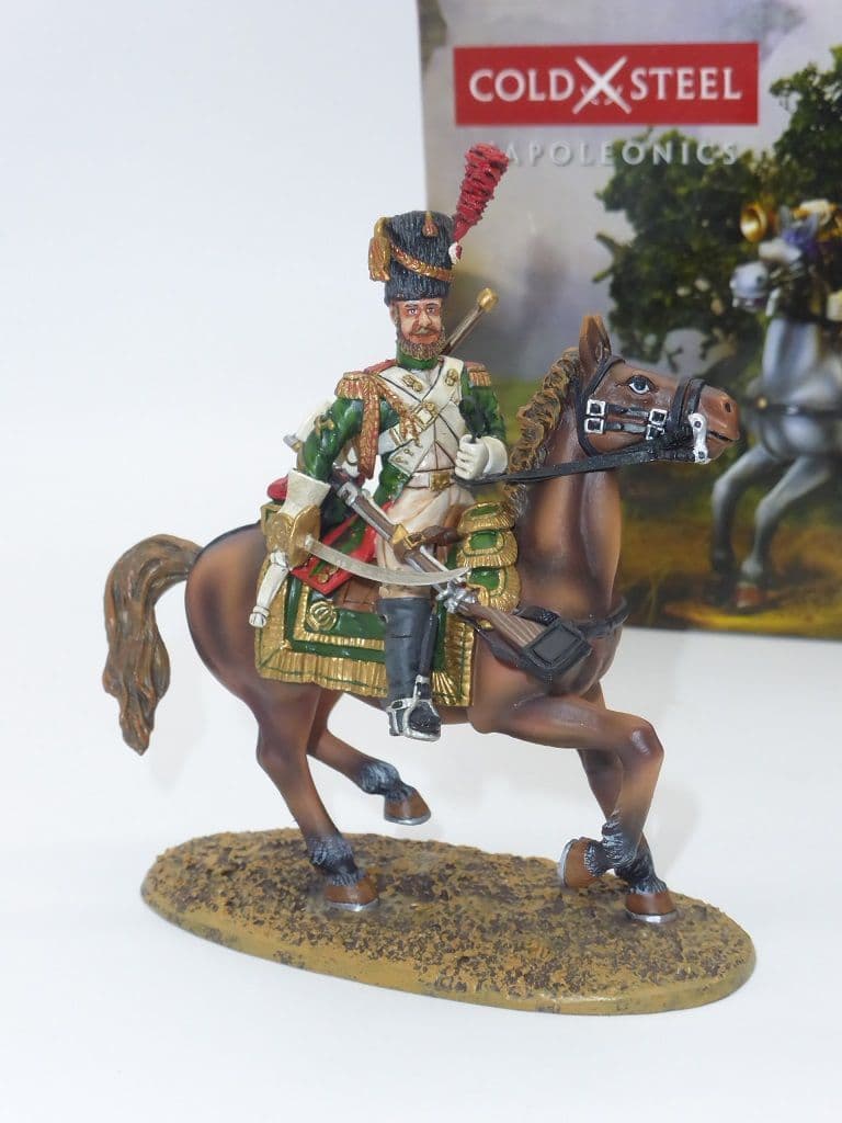 Figurine Del Prado Modifiée Et Peinte - Officier Des Dragons De L'Impératrice 1812 - Occasion Bon état