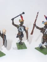 Little Legion Military Models - 3 Running Zulu Warriors