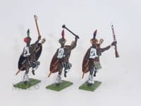 Little Legion Military Models - 3 Running Zulu Warriors