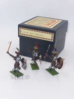 Little Legion Military Models - 3 Running Zulu Warriors