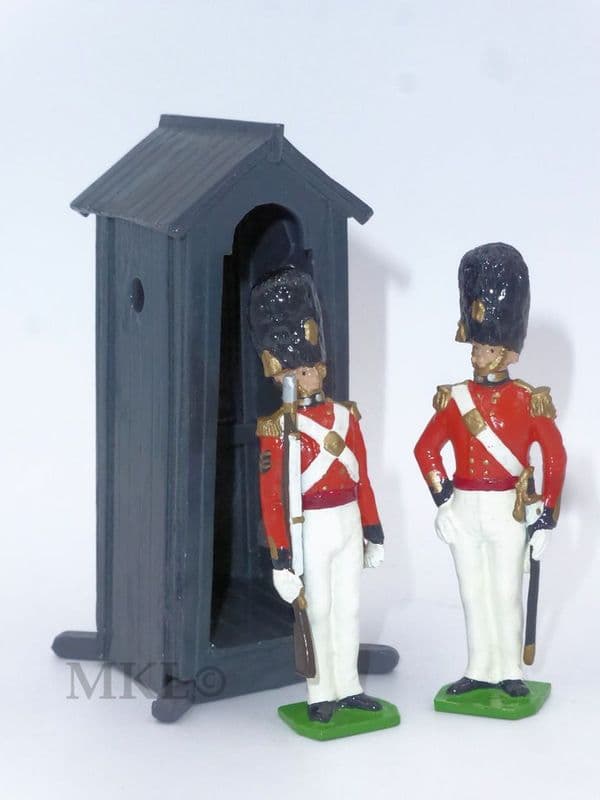 MKL Regency Figures - Scots Officer & Guard in Summer Dress with Sentry Box (Un-boxed)