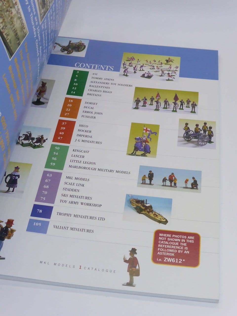 MKL Toy Soldier Catalogue/Reference Guide