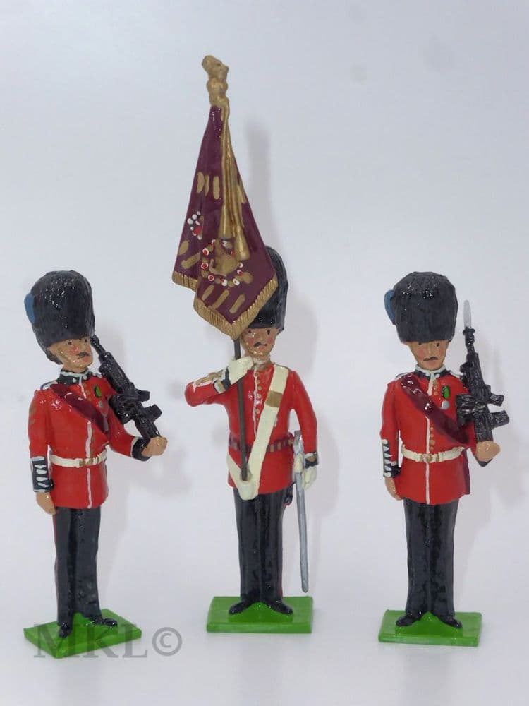MKL209 Irish Guards Colour Party at Attention