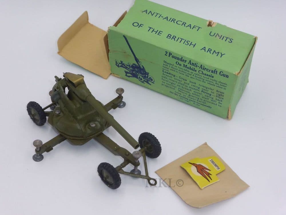 Vintage William Britain WB1717 - 2 Pounder Anti-aircraft Gun on Mobile Chassis