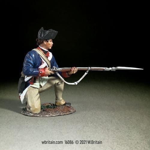 WB16086 Continental Line/1st American Rgt Kneeling , 1779 -87