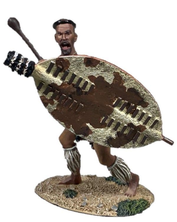WB20217 - Zulu Warrior Attacking with Knobkerrie, 1879