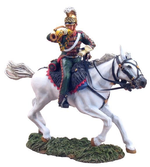 WB36035 French 4th Lancers Bugler Charging