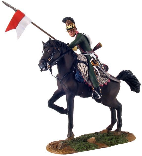 WB36069 Waterloo Campaign - French 3rd Lancers Trooper on Rearing Horse No.1