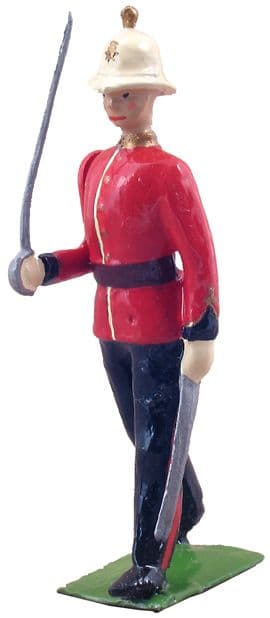 WB49014 British Royal Marine Light Infantry Officer Marching